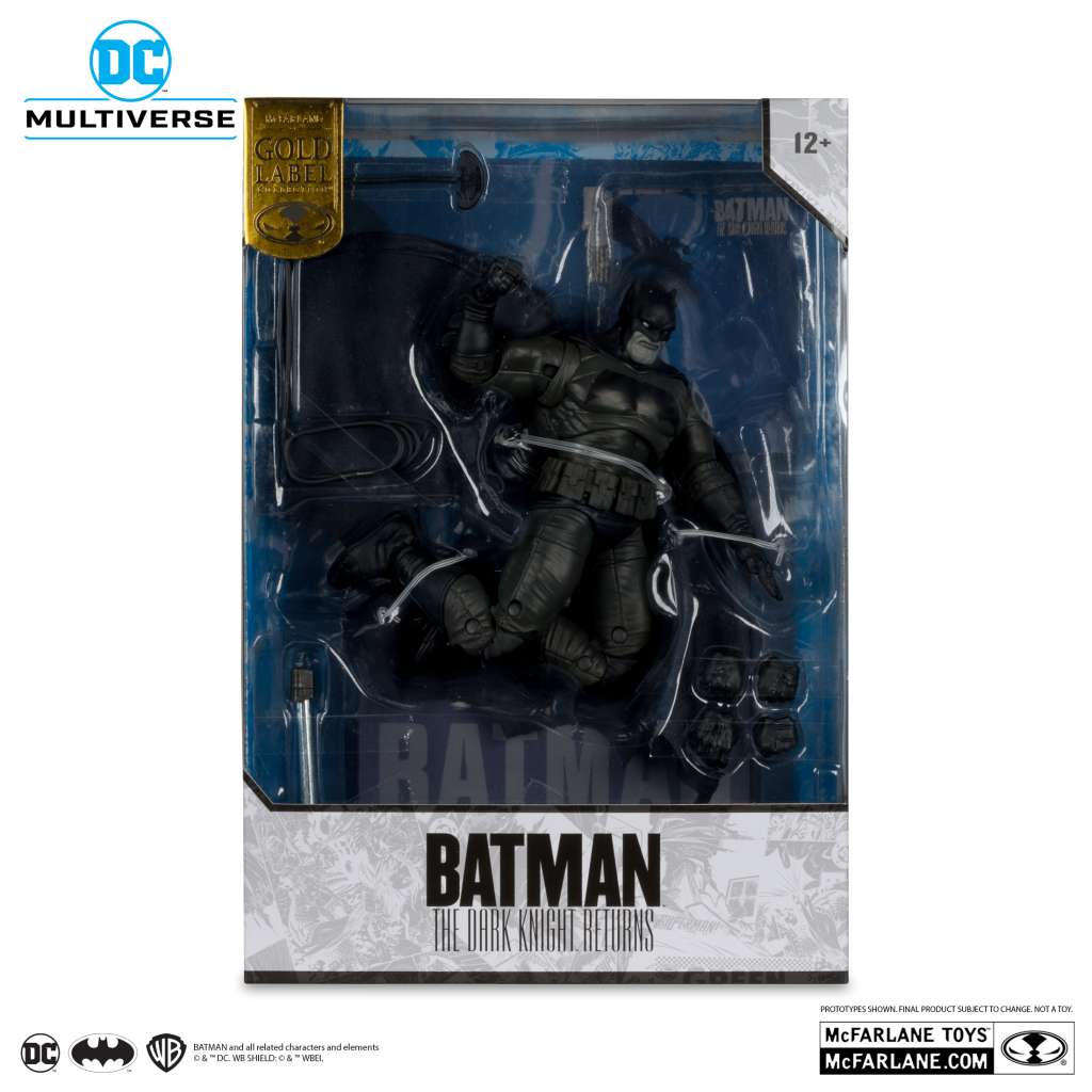 DC Multiverse Cover Recreations Batman: The Dark Knight Returns Action Figure Gold Label 18 cm McFarlane Toys