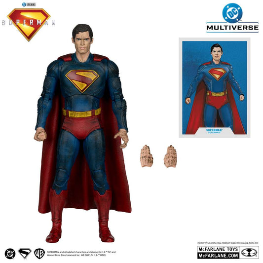 DC Multiverse Superman Movie 2025 Superman Battle Damage Action Figure Gold Label 17 Cm McFarlane Toys