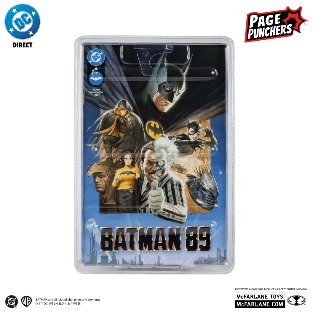 McFarlane Toys DC Page Punchers Batman '89 Two Face Red Platinum Edition