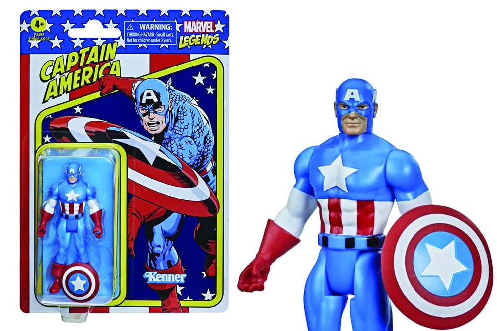Marvel Legends Retro Collection Captain America Action Figure 10 cm Hasbro