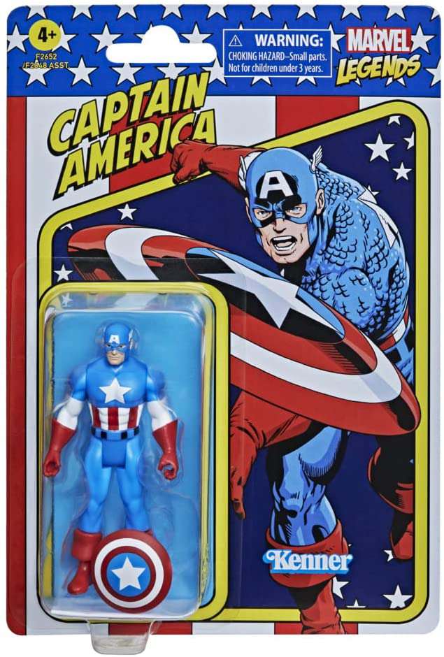 Marvel Legends Retro Collection Captain America Action Figure 10 cm Hasbro