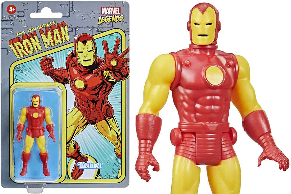 Marvel Legends Retro Collection Iron Man Action Figure 10 cm Hasbro