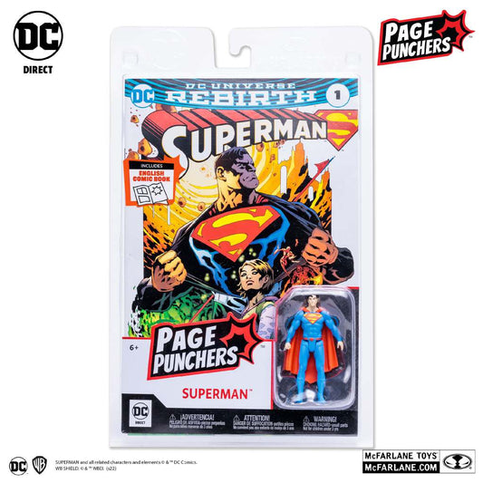 DC Page Punchers Superman Action Figure 8 Cm Mcfarlane Toys