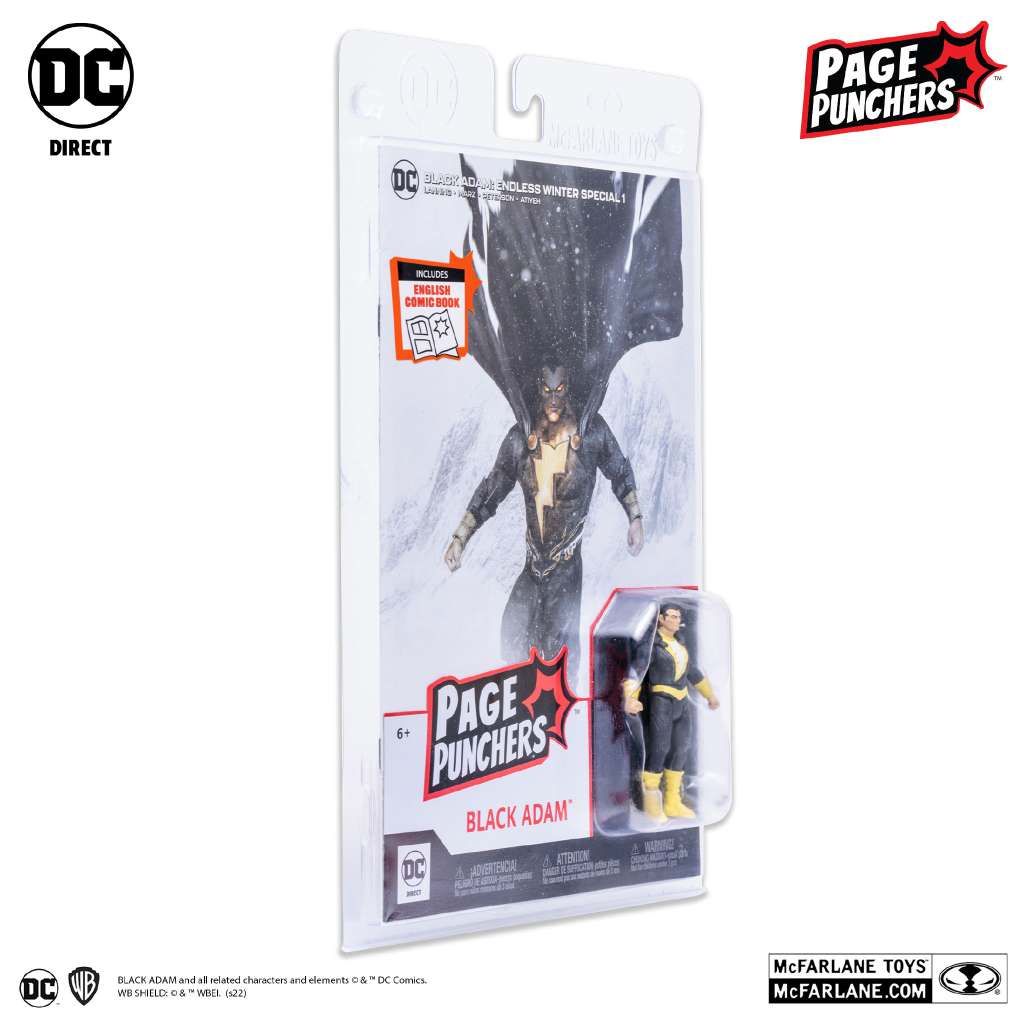 DC Page Punchers Black Adam Action Figure 8 Cm Mcfarlane Toys