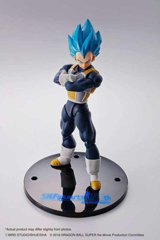 Dragon Ball Super S.H.Figuarts Vegeta Super Saiyan God Super Saiyan 15° Anniversary Action Figure 14 cm Bandai