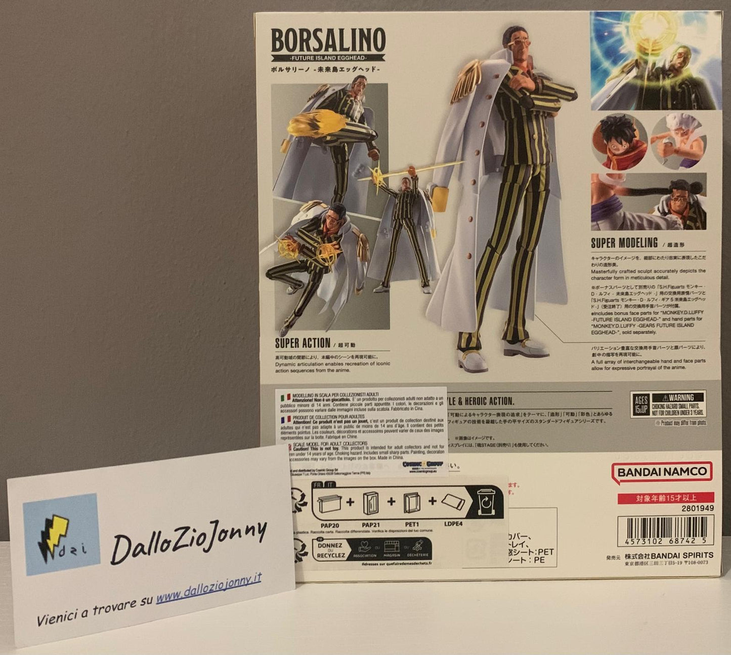 Bandai S.H.Figuarts One Piece Borsalino Future Island Egghead
