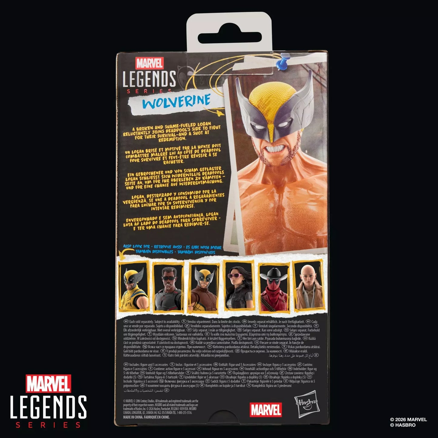 Hasbro Marvel Legends Series Deadpool & Wolverine Wolverine Shirtless