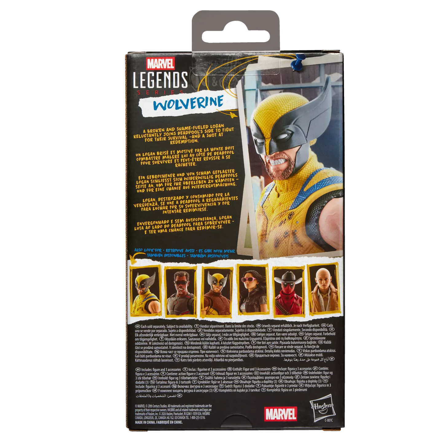 Hasbro Marvel Legends Series Deadpool & Wolverine Wolverine Sleeveless