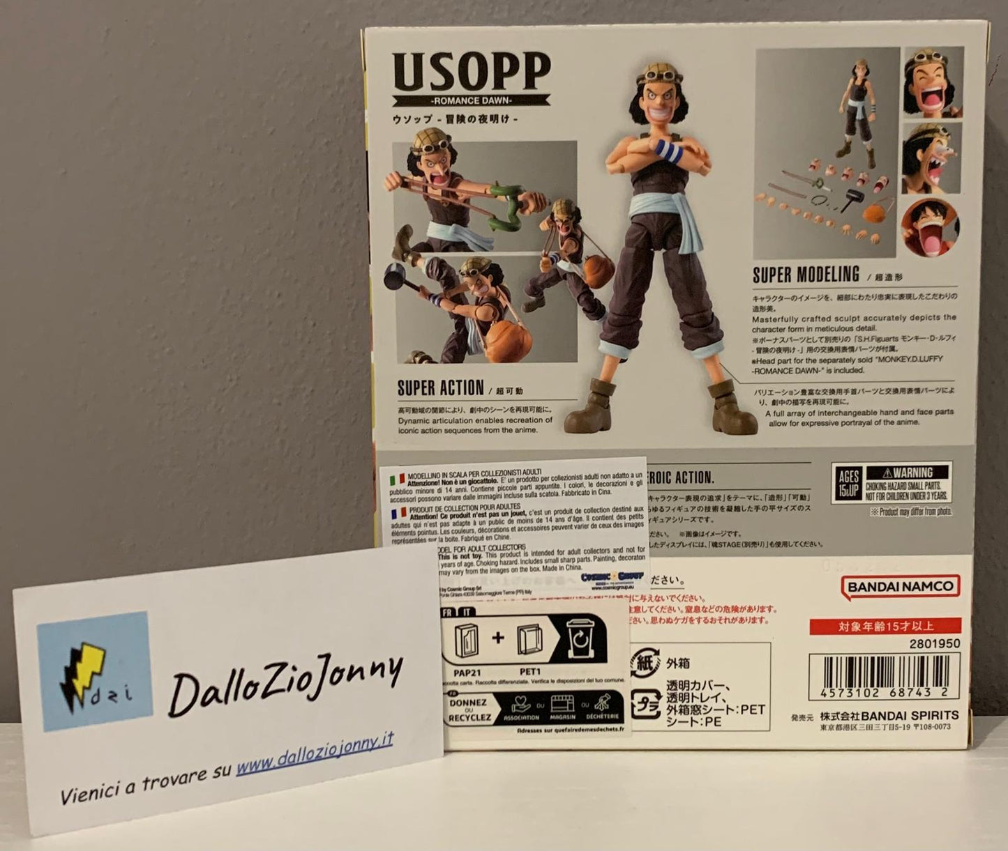 Bandai S.H.Figuarts One Piece Usopp Romance Dawn