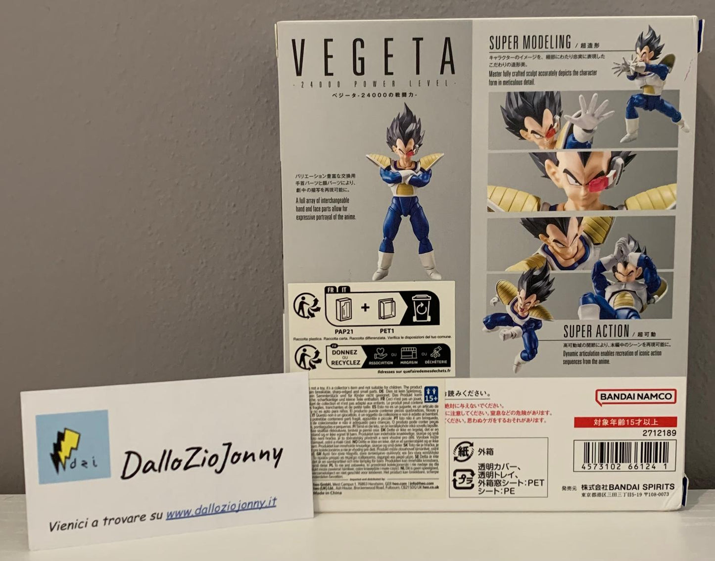 Bandai S.H.Figuarts Dragon Ball Z Vegeta 24000 Power Level