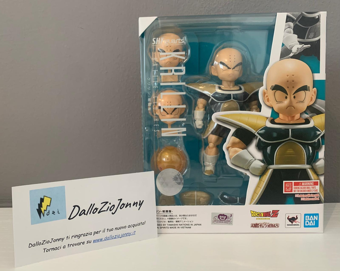Dragon Ball Z S.H.Figuarts Krillin Battle Clothes Action Figure 11 cm Bandai