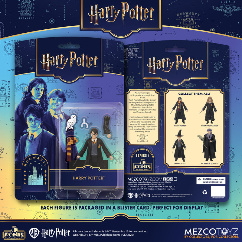 Mezco Toyz 5 Points Harry Potter Series 1 Set