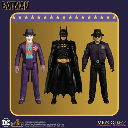Mezco Toyz 5 Points 1989 Batman Set