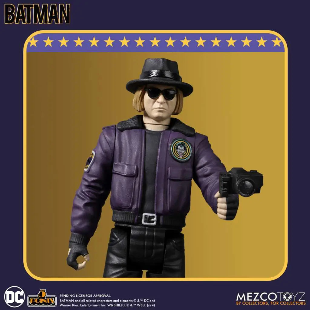 Mezco Toyz 5 Points 1989 Batman Set