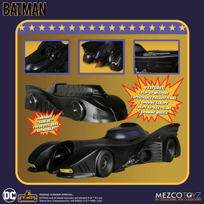 Mezco Toyz 5 Points Batman 1989 Batmobile