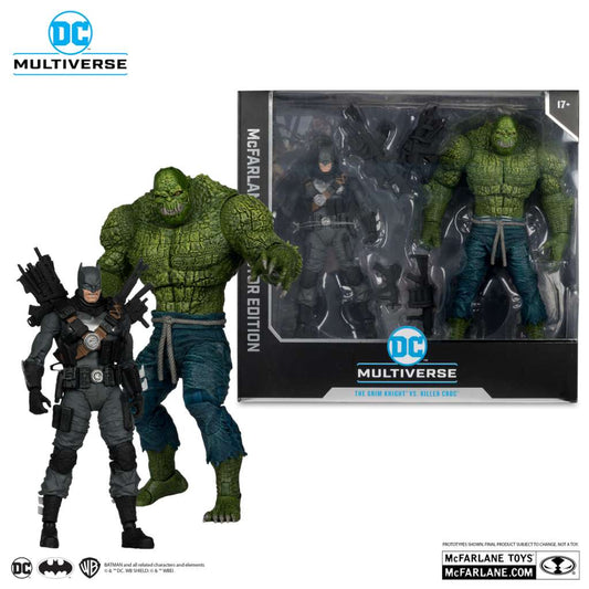 DC Dark Multiverse The Grim Knight vs Killer Croc 2-Pack Action Figures Collector Edition 17 cm McFarlane Toys