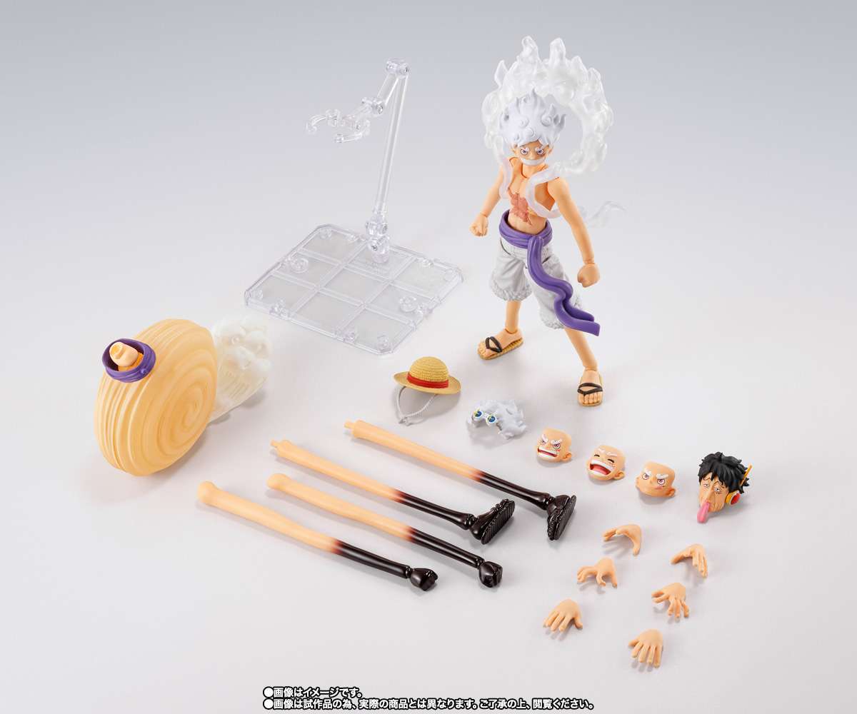 One Piece S.H.Figuarts Monkey.D.Luffy Gear5 Future Island Egghead Action Figure 15 cm Bandai