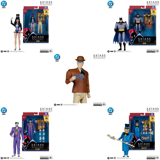 McFarlane Toys Batman: The Animated Series Build-A-Figure Wave 7 Set 4 Action Figures