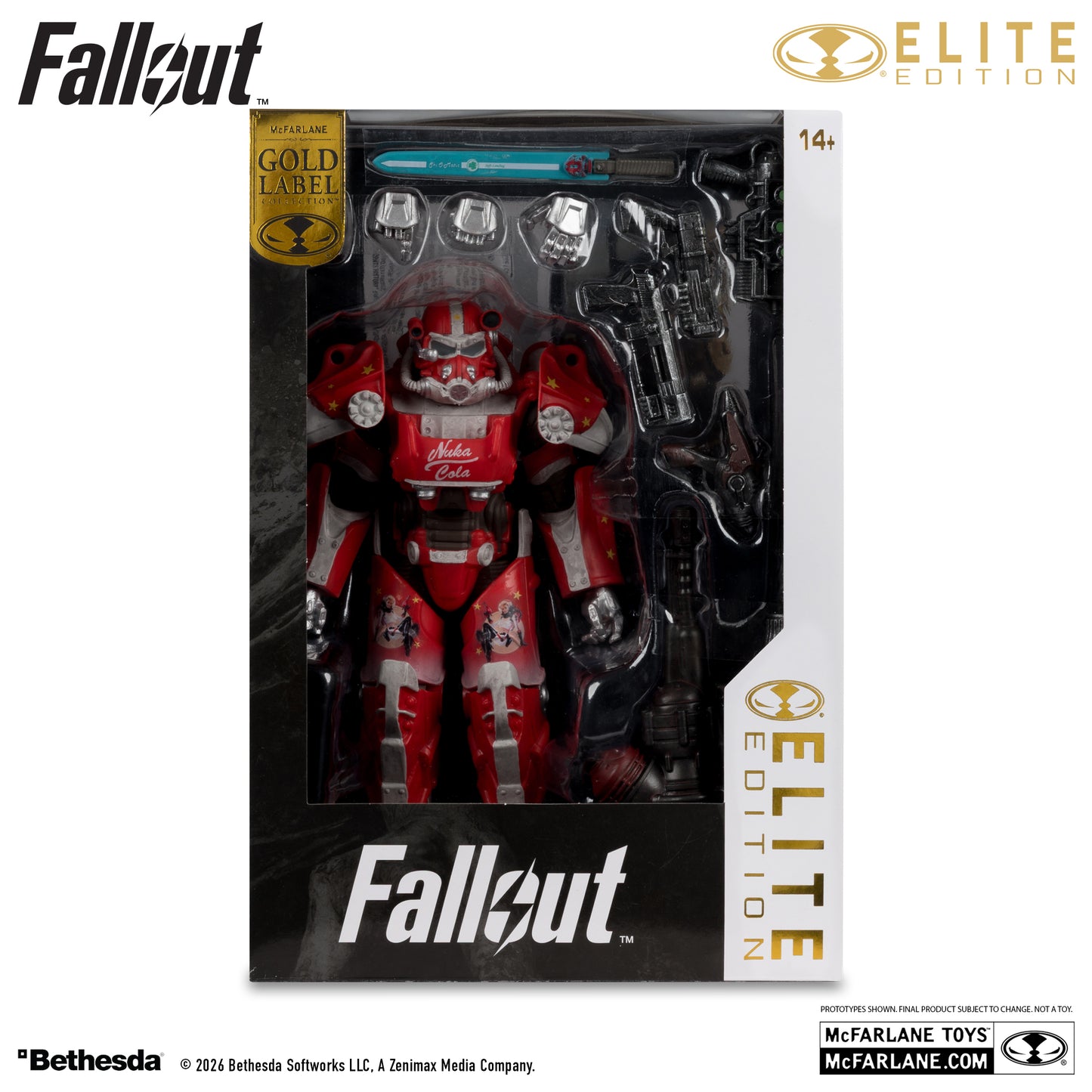 McFarlane Toys Fallout 76 Nuka Cola T-60 Elite Edition Gold Label