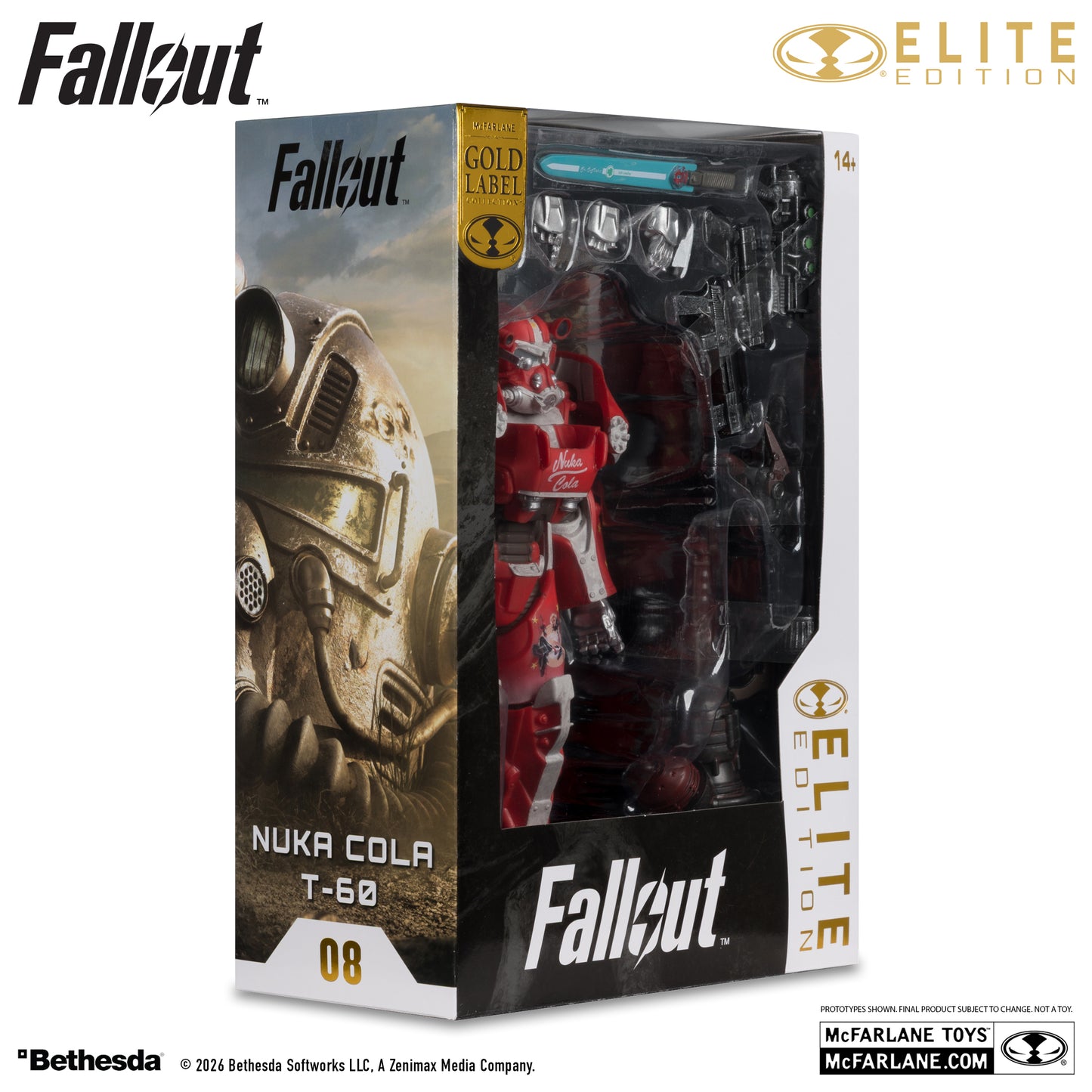 McFarlane Toys Fallout 76 Nuka Cola T-60 Elite Edition Gold Label