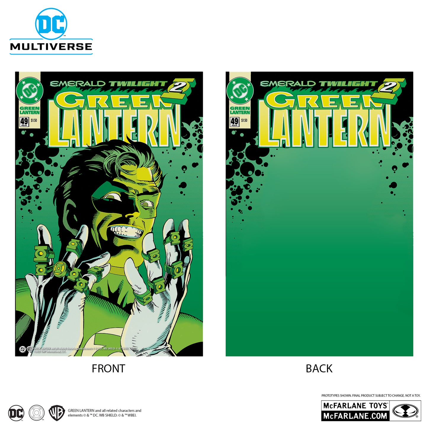 McFarlane Toys Cover Recreations Green Lantern Emerald Twilight Gold Label