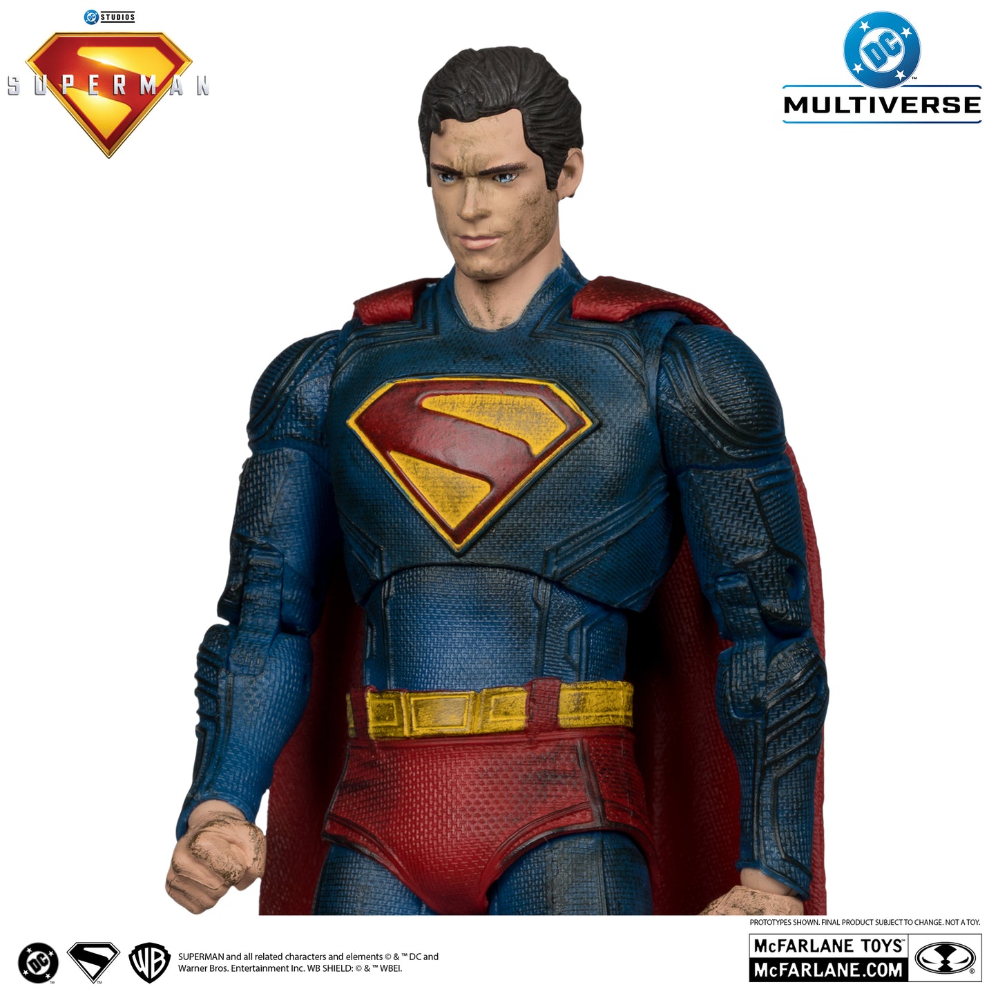 McFarlane Toys Superman Movie 2025 Superman Battle Damage Gold Label