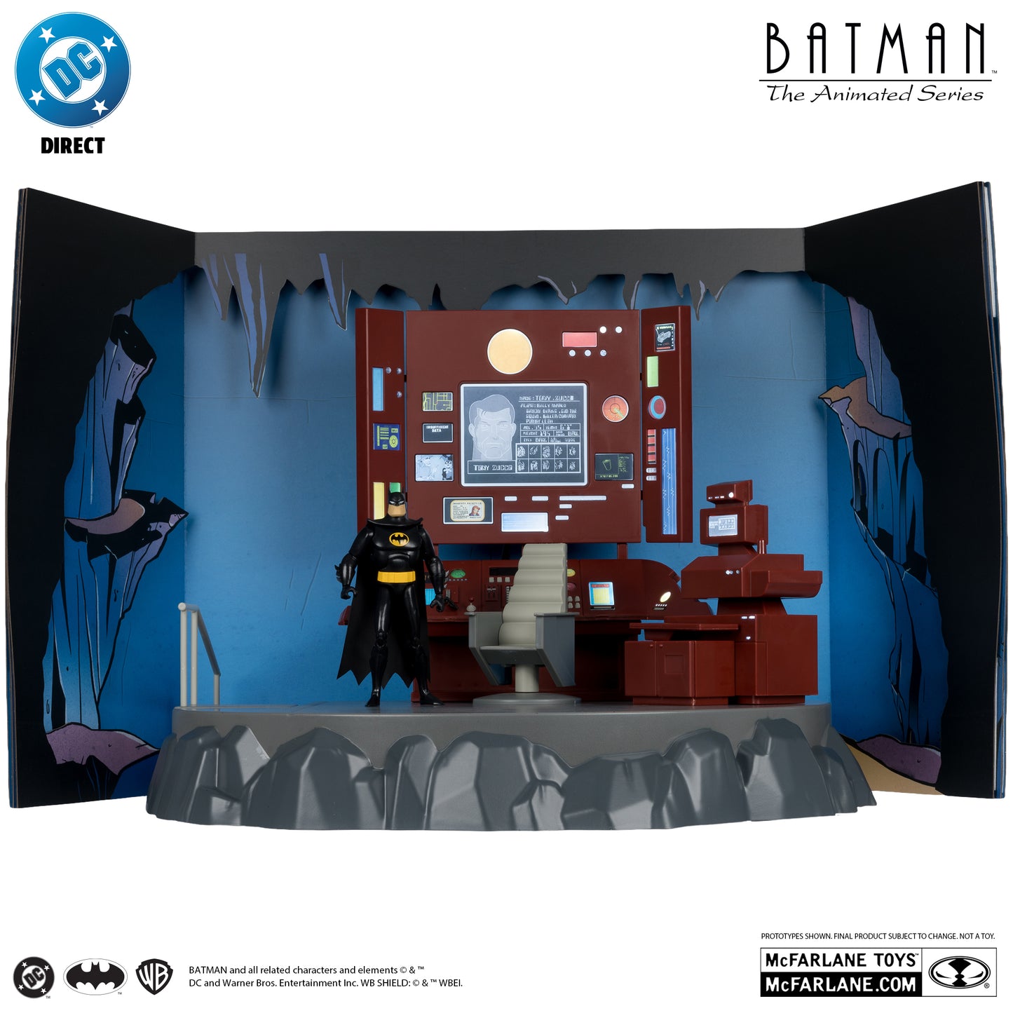McFarlane Toys Batman: The Animated Series The Batcave Gold Label