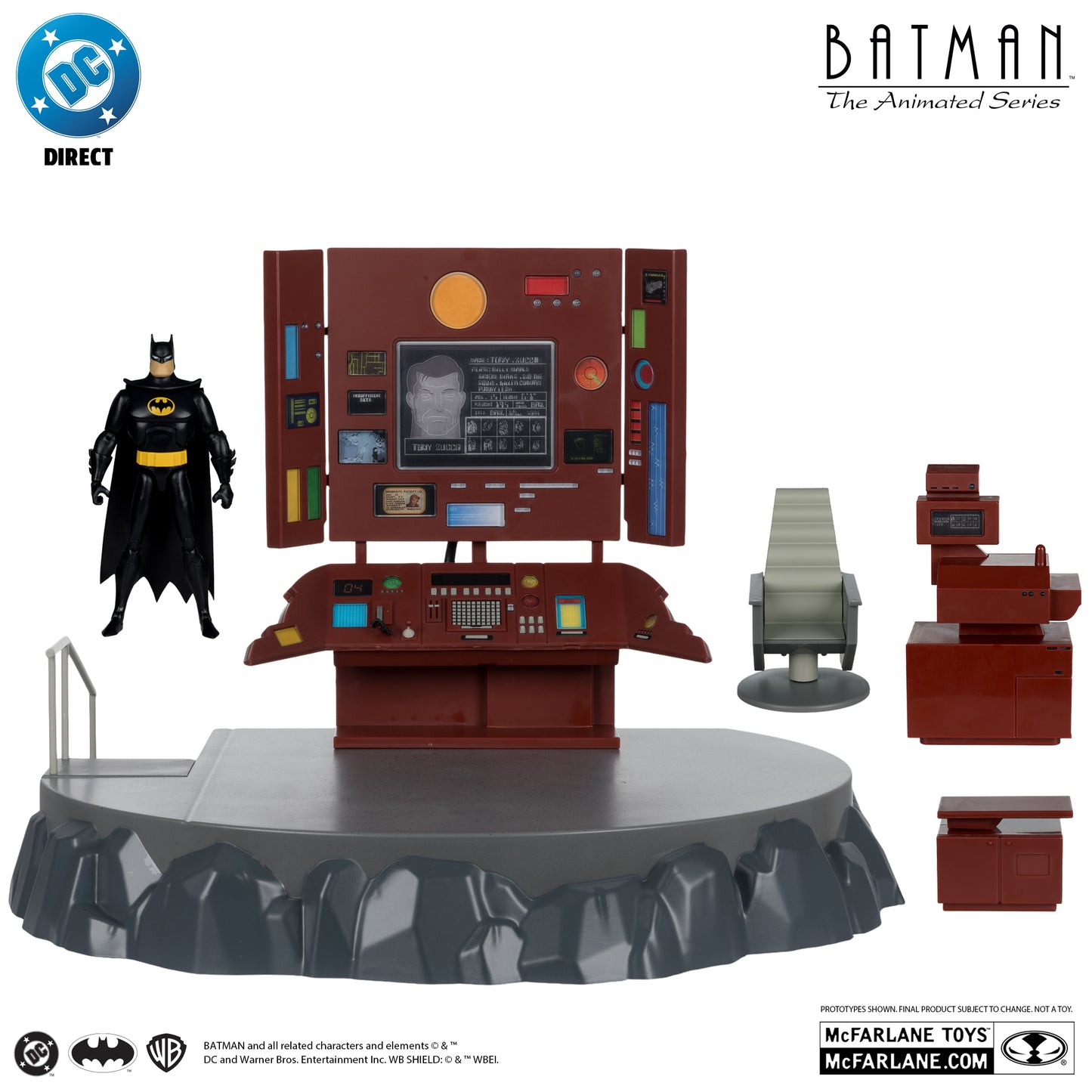 McFarlane Toys Batman: The Animated Series The Batcave Gold Label