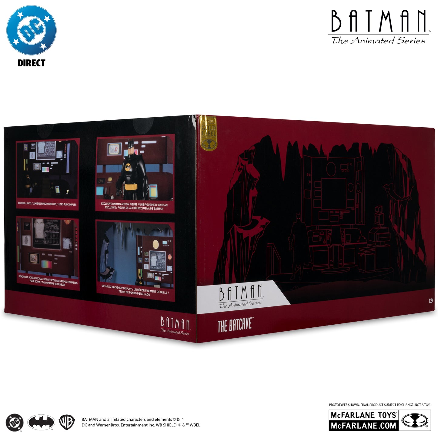McFarlane Toys Batman: The Animated Series The Batcave Gold Label