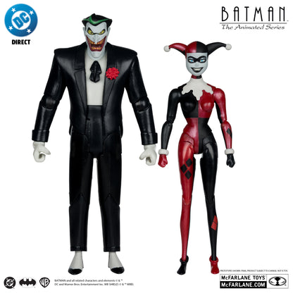 McFarlane Toys Batman: The Animated Series Harley Quinn & The Joker Mad Love Gold Label