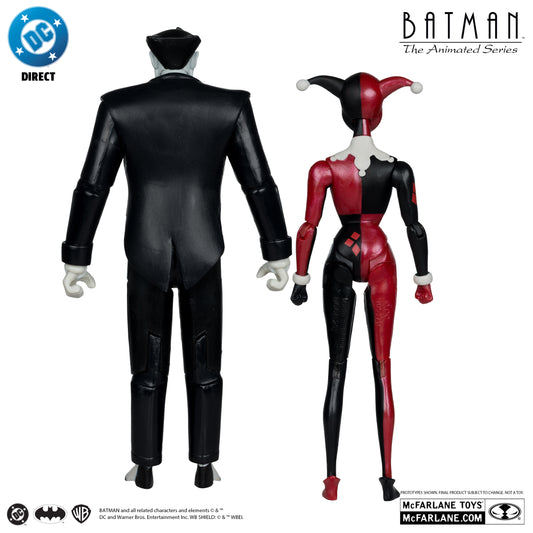 McFarlane Toys Batman: The Animated Series Harley Quinn & The Joker Mad Love Gold Label