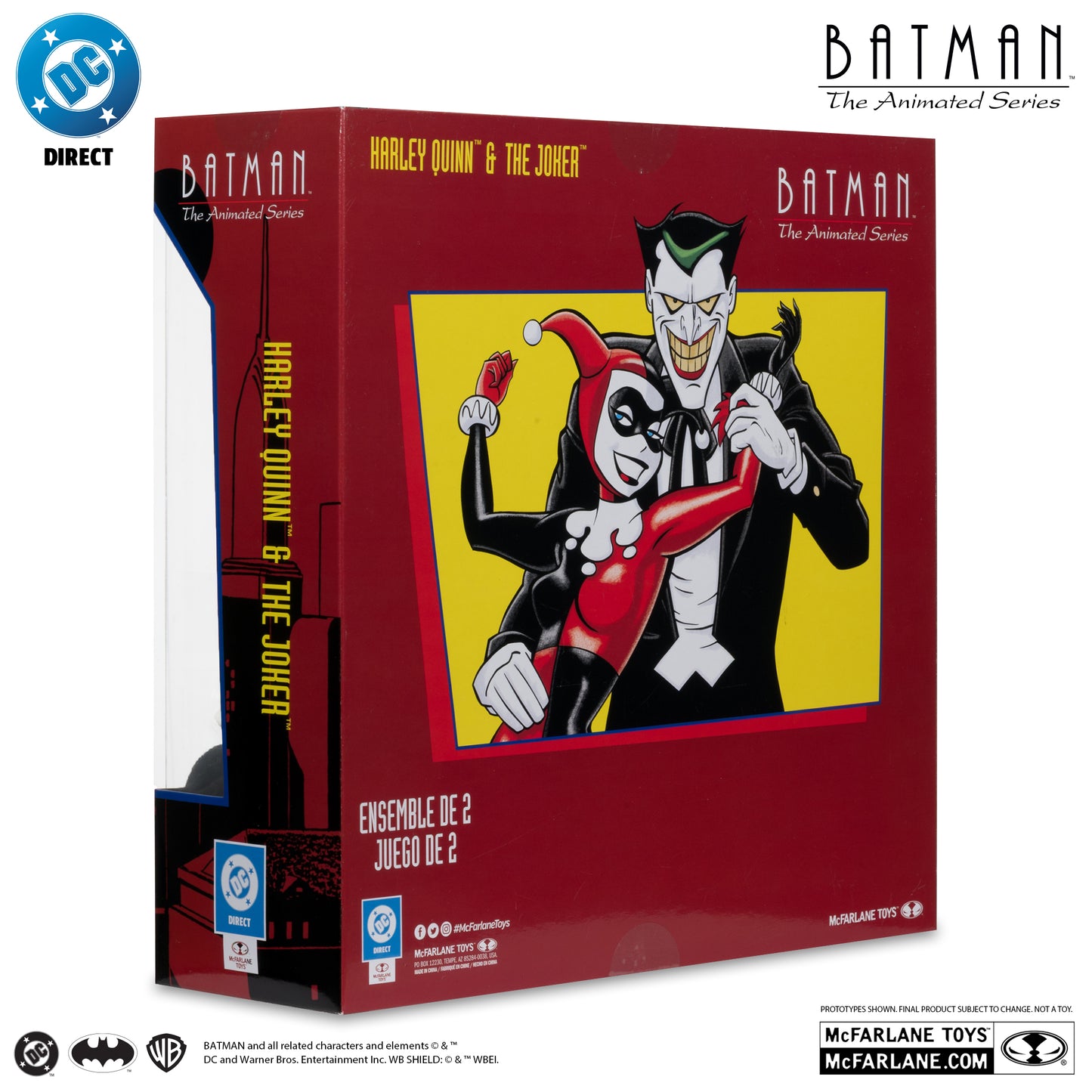 McFarlane Toys Batman: The Animated Series Harley Quinn & The Joker Mad Love Gold Label