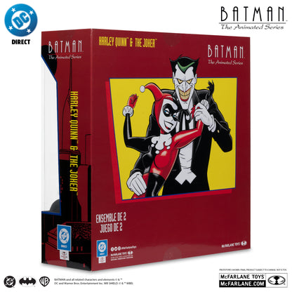 McFarlane Toys Batman: The Animated Series Harley Quinn & The Joker Mad Love Gold Label
