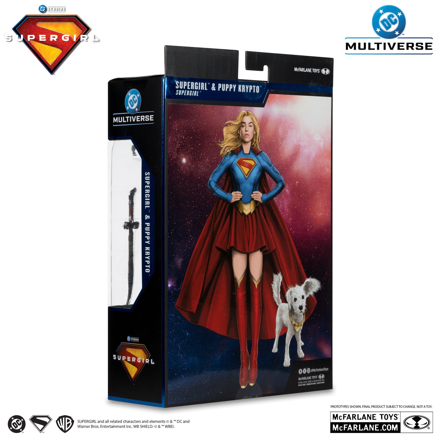 McFarlane Toys Supergirl Movie Supergirl And Puppy Krypto Deluxe Theatrical Edition
