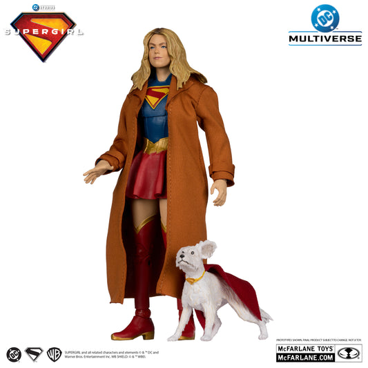 McFarlane Toys Supergirl Movie Supergirl And Krypto Deluxe Theatrical Edition Gold Label