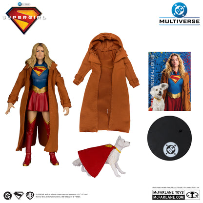 McFarlane Toys Supergirl Movie Supergirl And Krypto Deluxe Theatrical Edition Gold Label