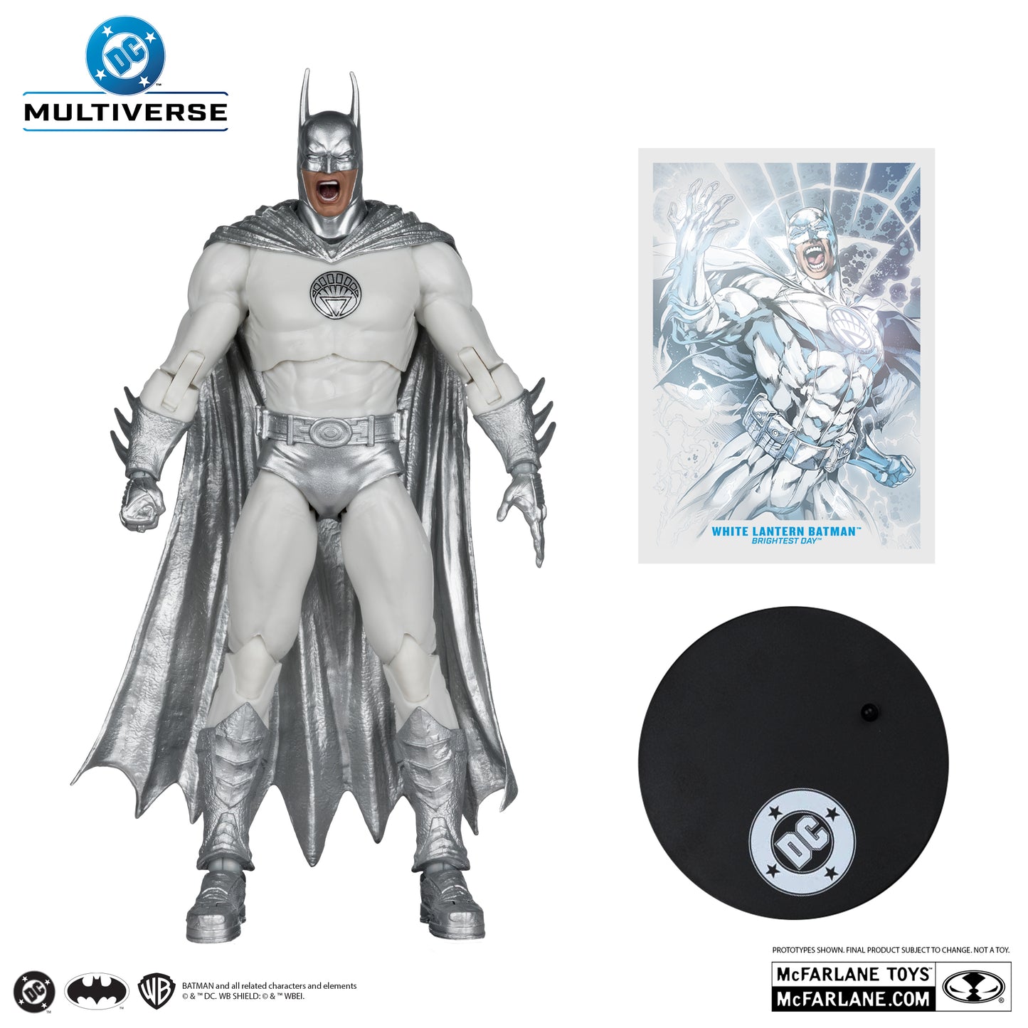 McFarlane Toys White Lantern Batman Brightest Day Red Platinum Edition