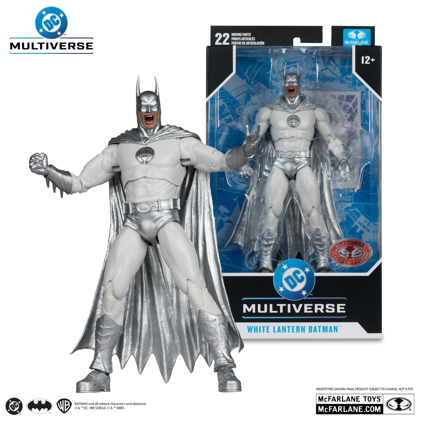 McFarlane Toys White Lantern Batman Brightest Day Red Platinum Edition