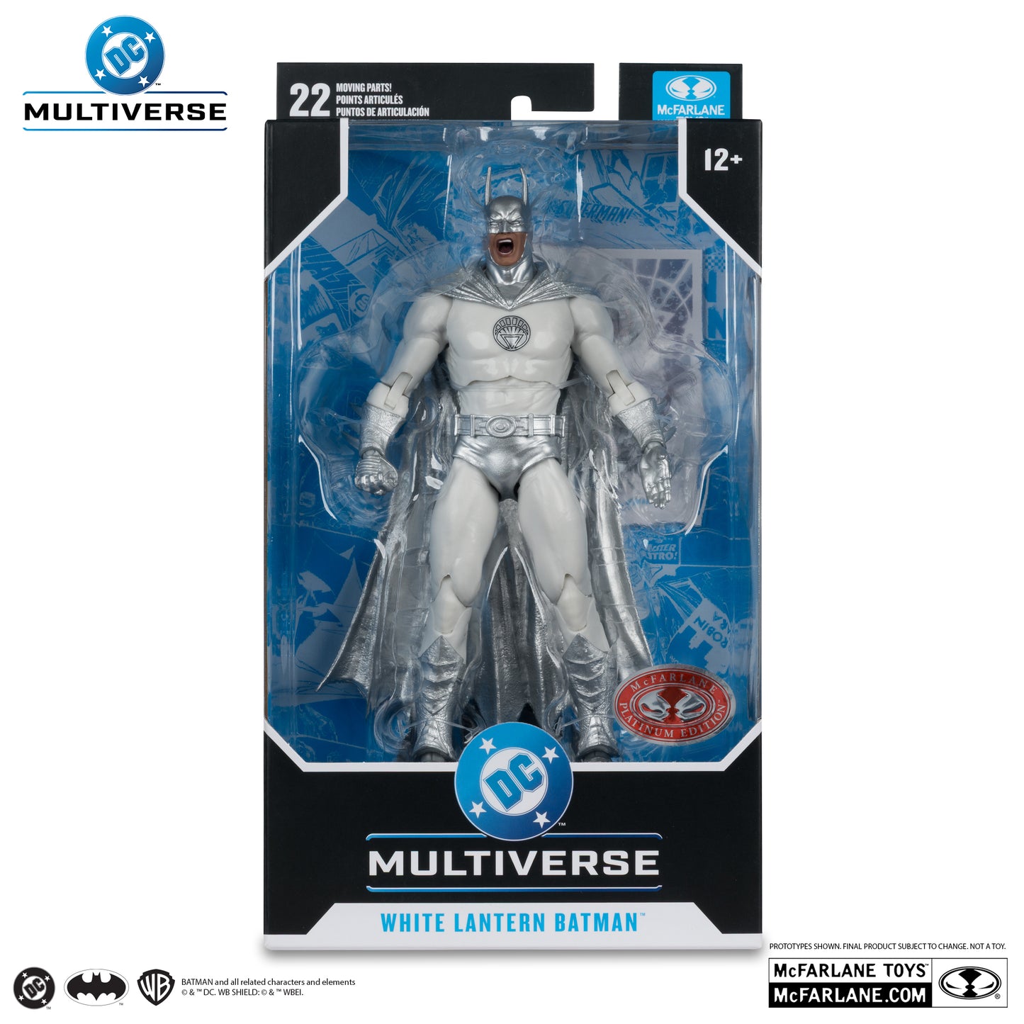 McFarlane Toys White Lantern Batman Brightest Day Red Platinum Edition