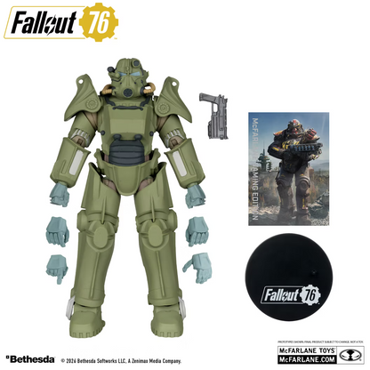 McFarlane Toys Fallout 76 T-45 Military Armor Gaming Edition Red Platinum Edition