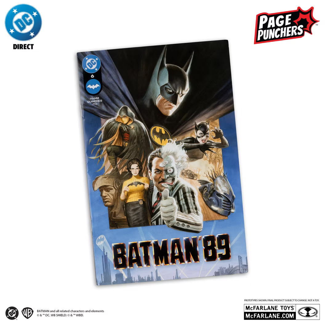 McFarlane Toys DC Page Punchers Batman '89 Two Face Red Platinum Edition