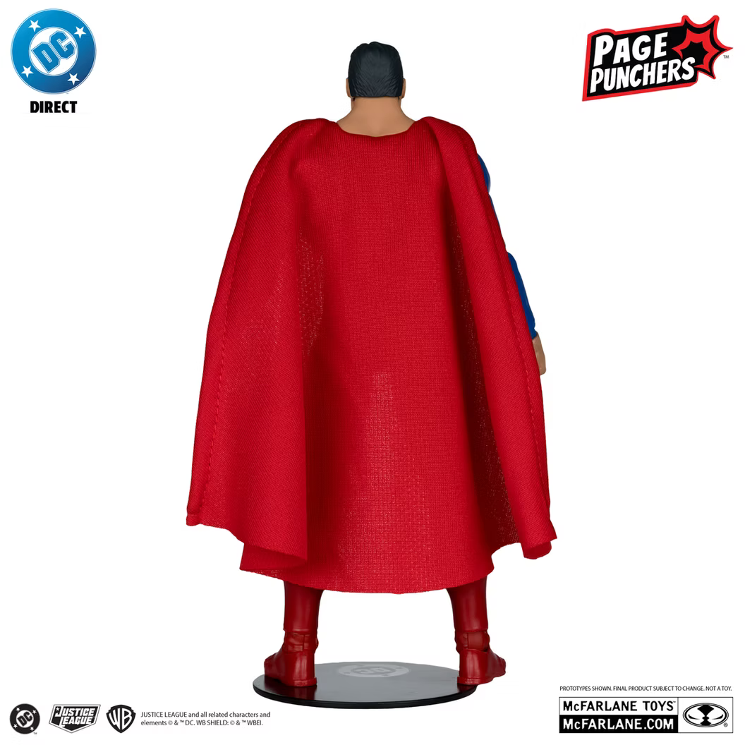 McFarlane Toys DC Page Punchers Justice #1 Superman Red Platinum Edition