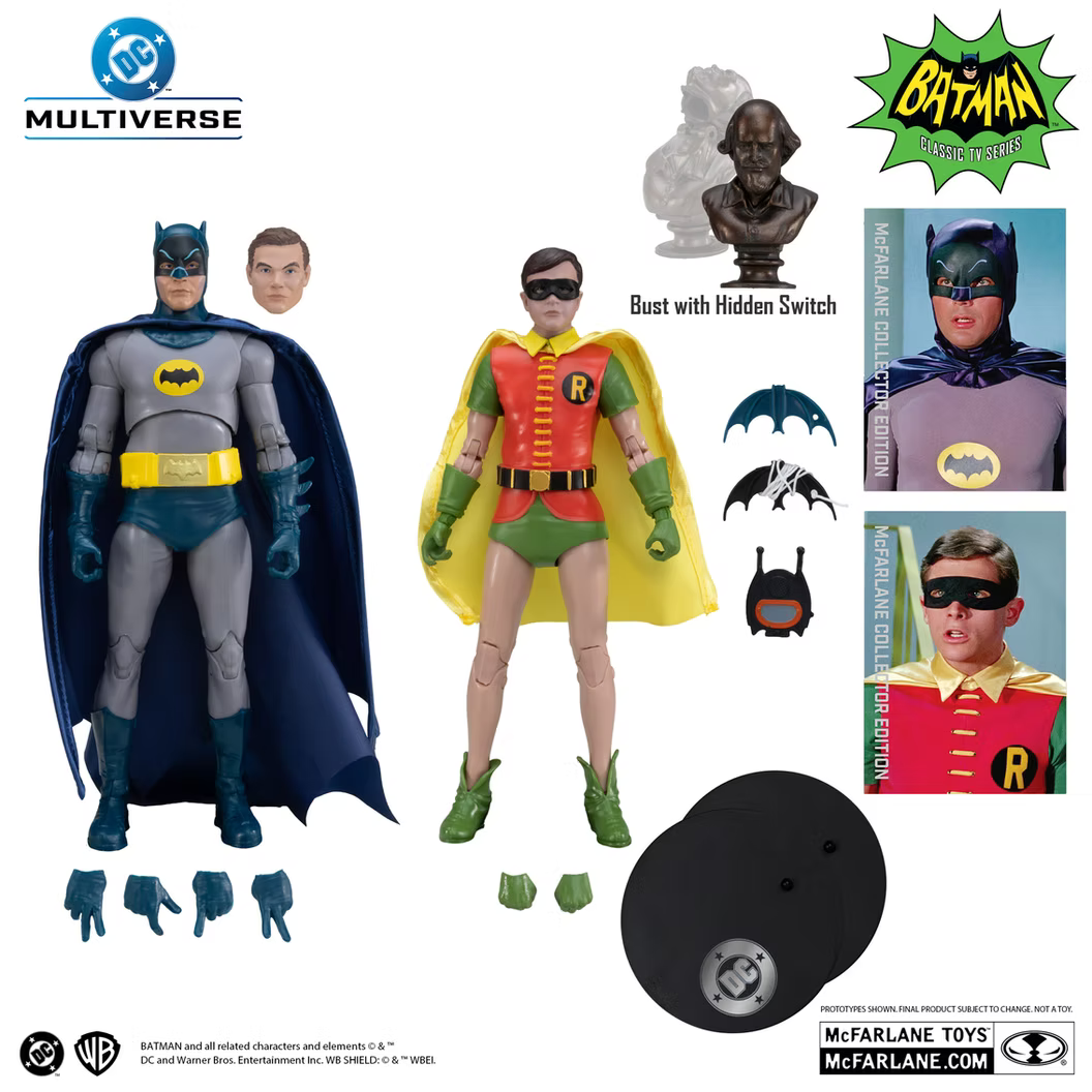 McFarlane Toys Batman 1966 Batman & Robin Collector Edition 2 Pack