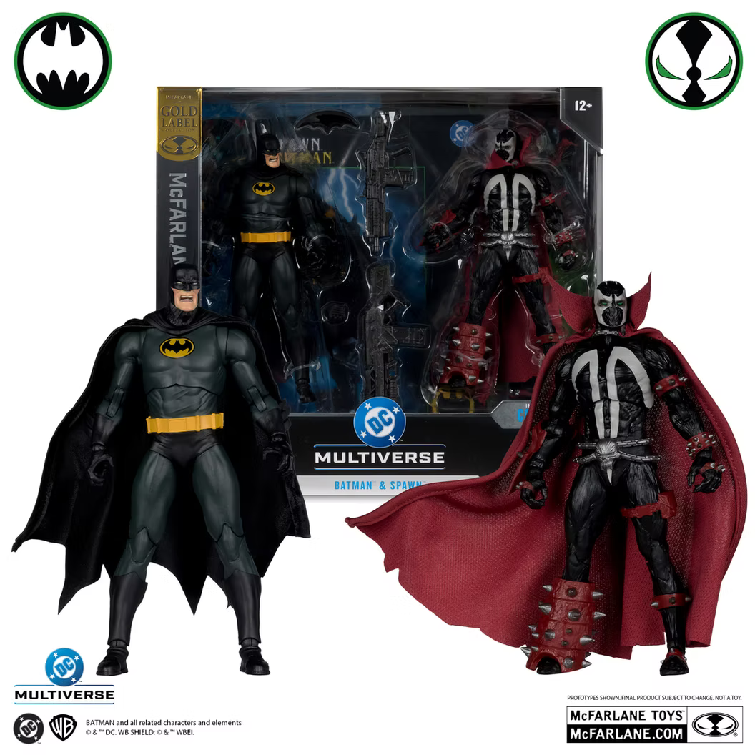 McFarlane Toys Batman & Spawn Collector Edition 2 Pack Gold Label
