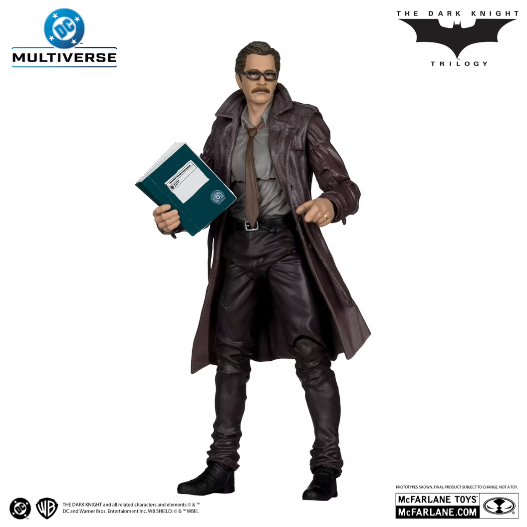 McFarlane Toys The Dark Knight Commissioner Gordon Deluxe Theatrical Edition