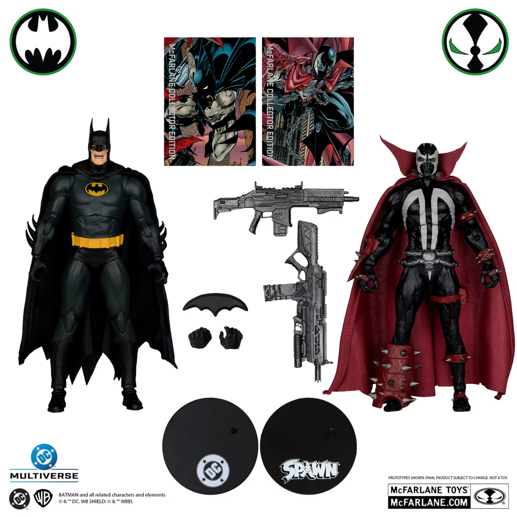 McFarlane Toys Batman & Spawn Collector Edition 2 Pack Gold Label