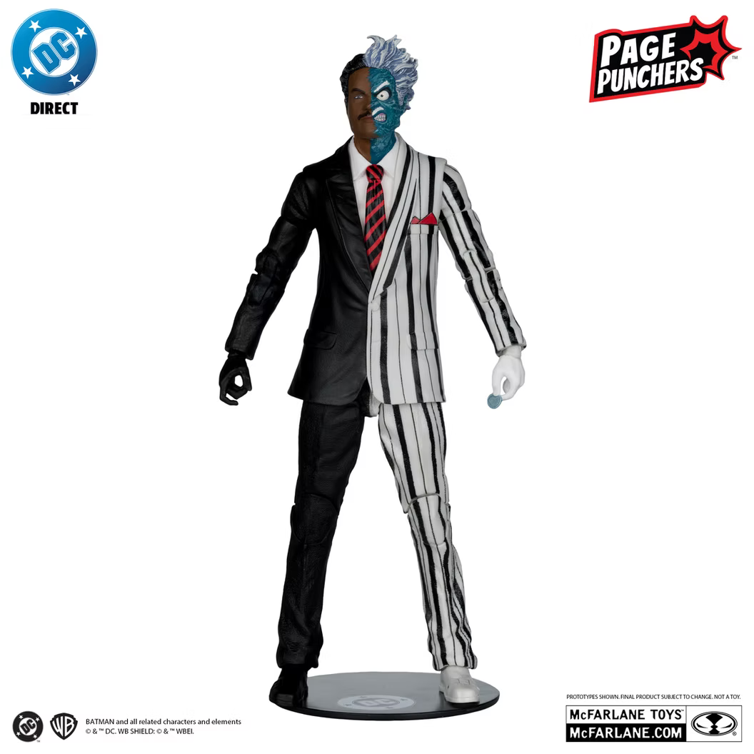 McFarlane Toys DC Page Punchers Batman '89 Two Face Red Platinum Edition