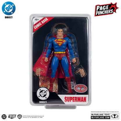 McFarlane Toys DC Page Punchers Justice #1 Superman Red Platinum Edition