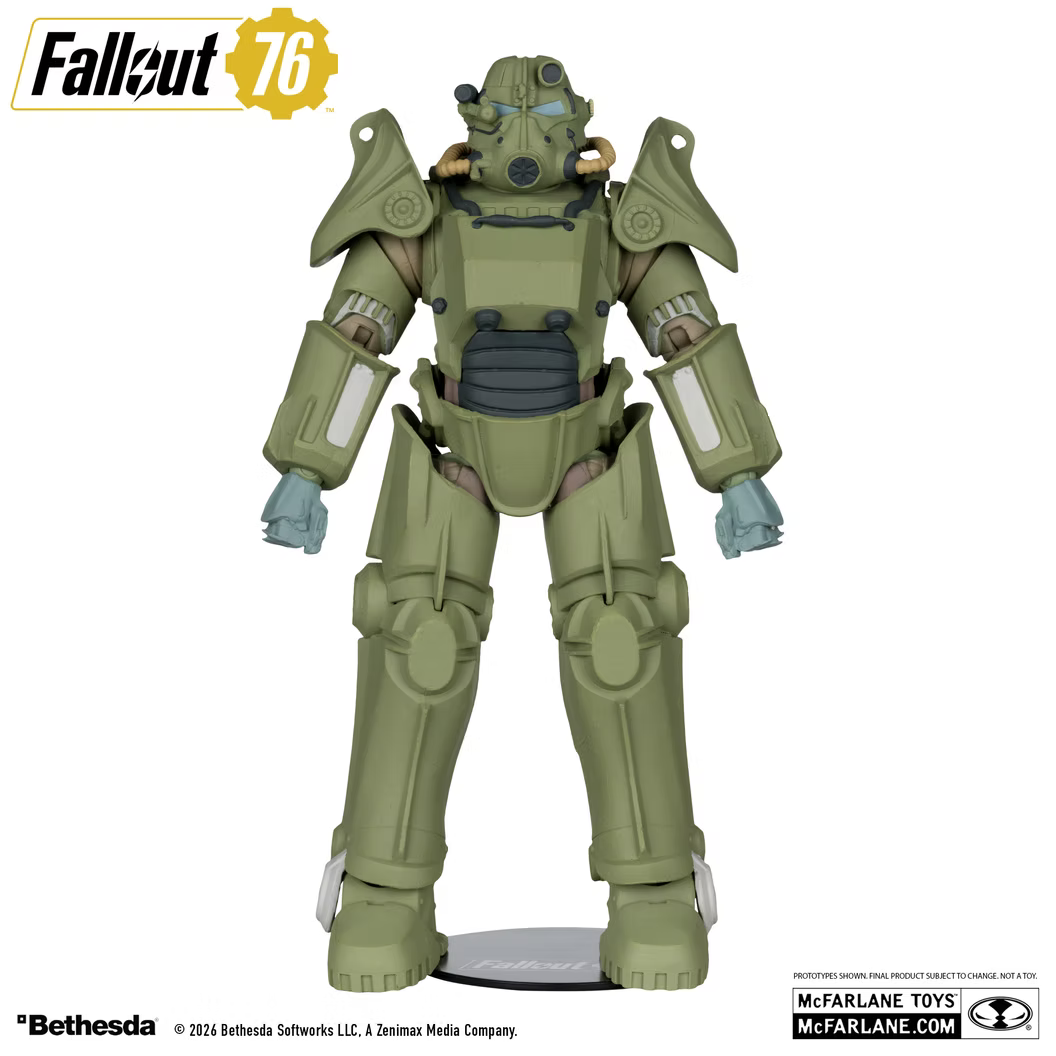McFarlane Toys Fallout 76 T-45 Military Armor Gaming Edition Red Platinum Edition