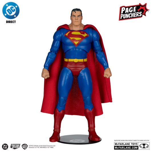 McFarlane Toys DC Page Punchers Justice #1 Superman Red Platinum Edition